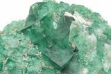 Green, Fluorescent, Cubic Fluorite Crystals - Madagascar #211076-2